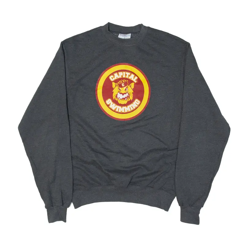 CHAMPION ECO Capital Swimming Sweatshirt Grey Mens S