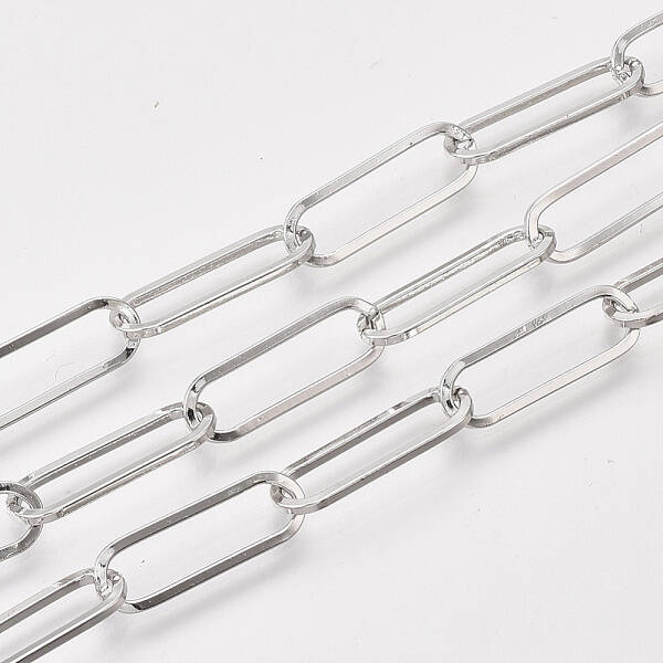 Unwelded Iron Paperclip Chains