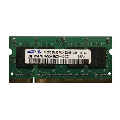 M470T6554BZ3-CCC Samsung 512MB DDR-400MHz SODIMM 2Rx16 CL3 Memory