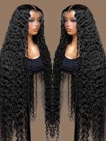 Bling Hair Deep Wave 13x4 Lace Front Wigs Human Hair 180% Density Lace Wig Hair Brazilian Hair Wigs Lace Frontal Human Hair C