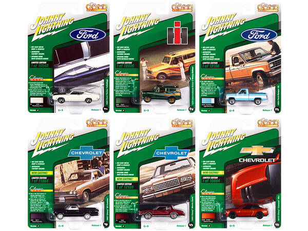 Classic Gold Collection 2022 Set A of 6 Cars Release 1 1/64 Diecast Model Cars by Johnny Lightning