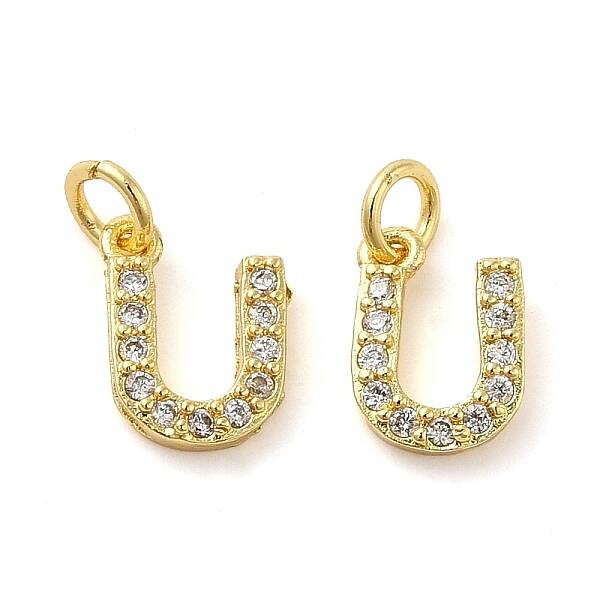 Brass Micro Pave Cubic Zirconia Pendants