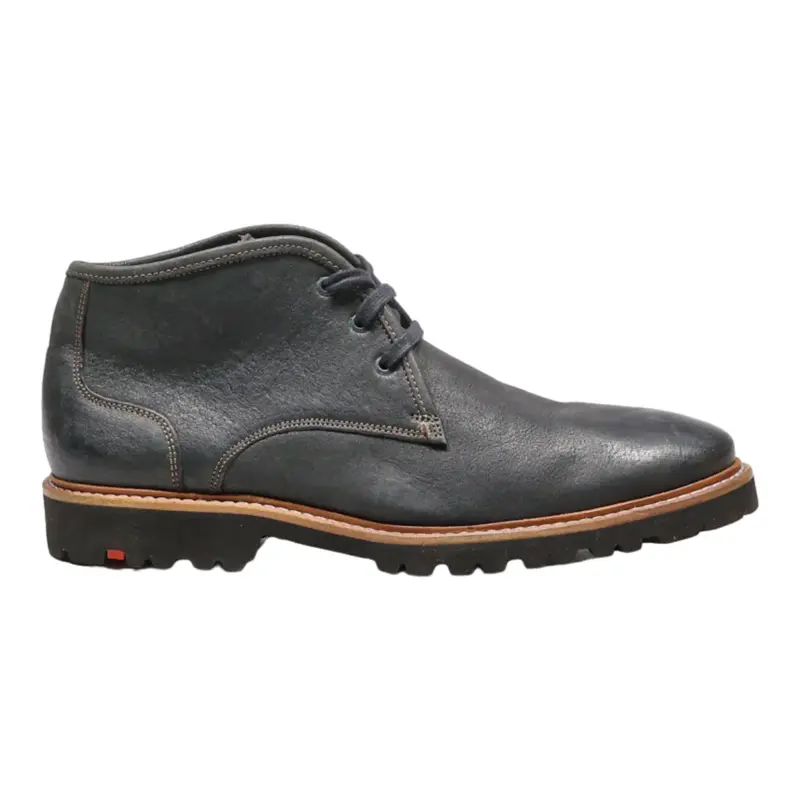 LLOYD Desert Boots Black Leather Mens UK 8