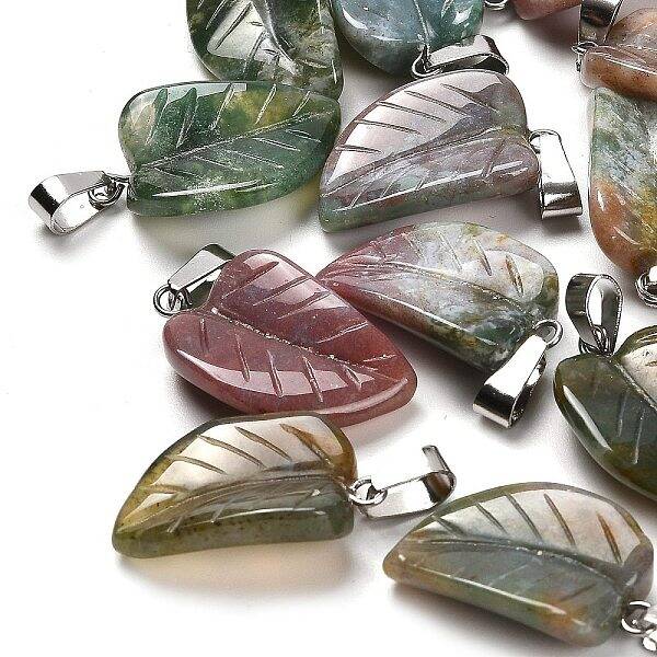 Natural Indian Agate Pendants