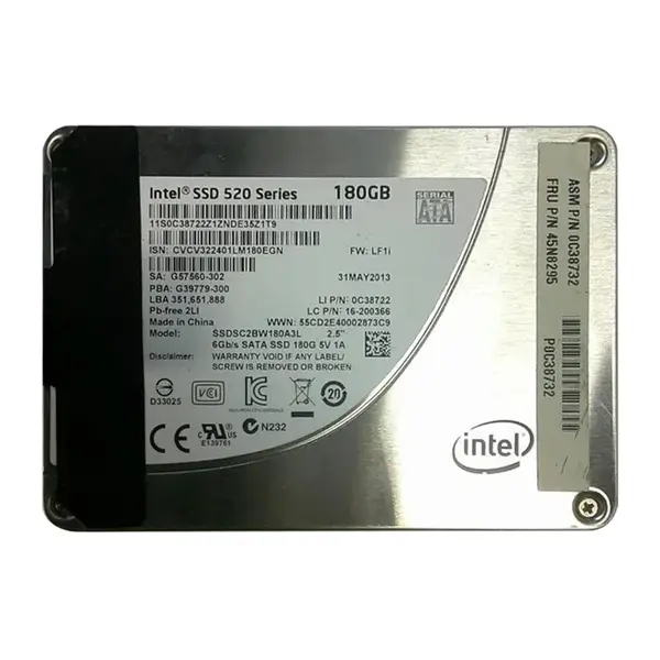 0C38732 Lenovo 180GB Multi-Level Cell SATA 6Gb/s 2.5-Inch Solid State Drive
