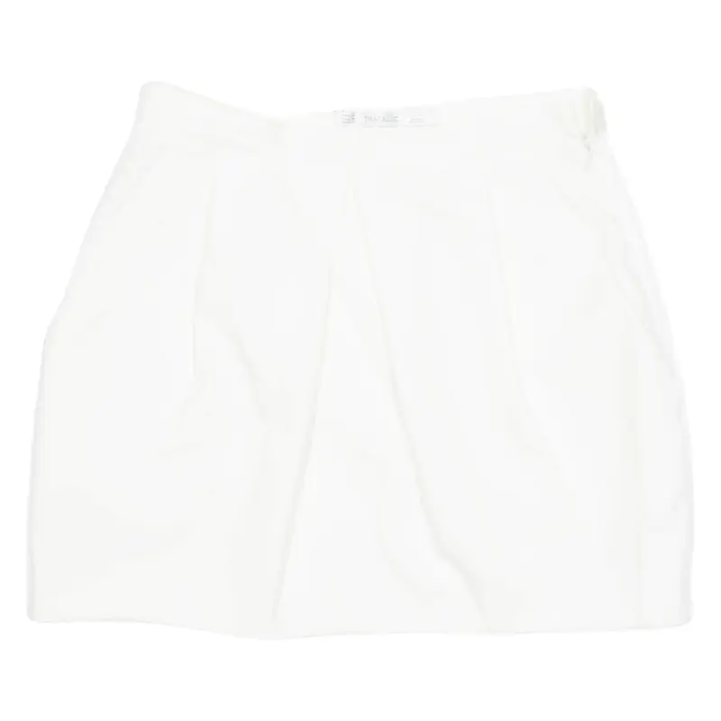 ZARA Womens Mini Skirt White Short S
