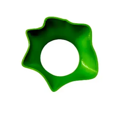 3D Printed Ruffle Cuff in Green | Size: O/S