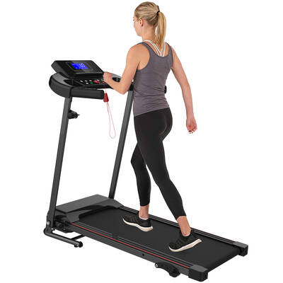 Electric Treadmill Foldable Exercise Walking Machine With Tilt- Quiet Motor, Bluetooth Music, LED Display, and Incline