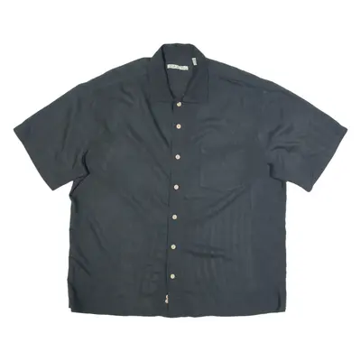 BATIK BAY Mens Plain Shirt Black XL