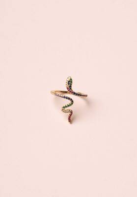 Ring 21pclrg54 Serpent Bague Gold | Color: GOLD | Size: U