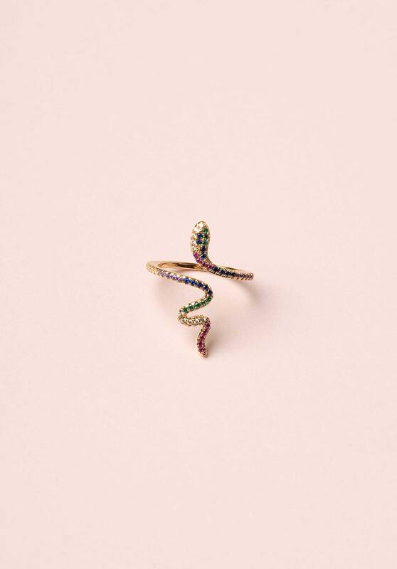 Ring 21pclrg54 Serpent Bague Gold | Color: GOLD | Size: U