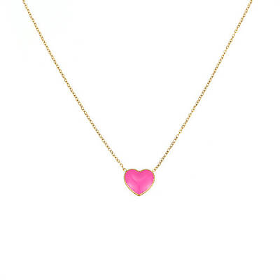 Stainless Steel Heart Pendant Necklaces