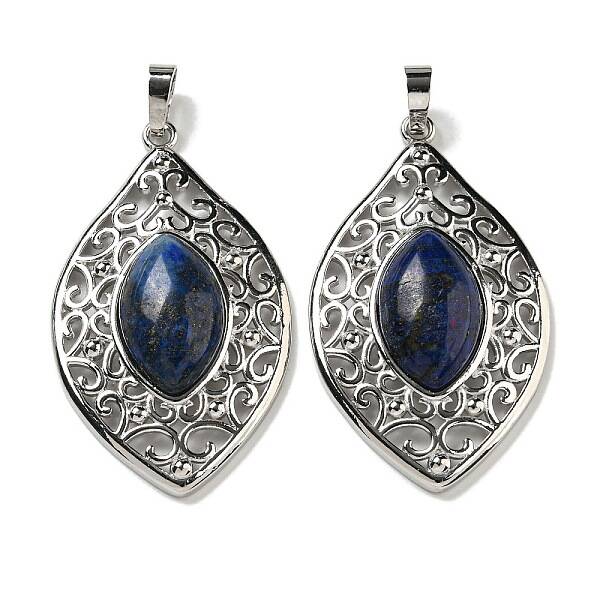 Natural Dyed Lapis Lazuli Pendants