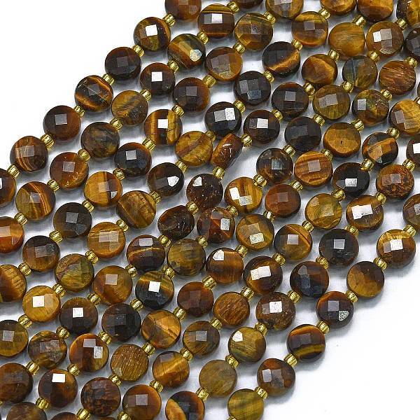 Natural Yellow Tiger Eye Beads Strands