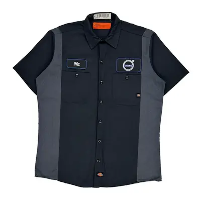 Volvo Dickies Short Sleeve Shirt - Medium Black Polyester Blend | Size: medium