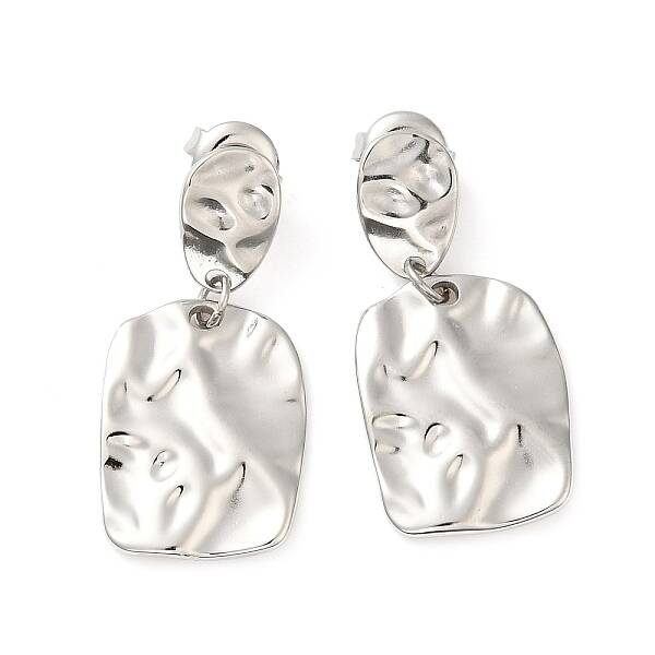 Tarnish Resistant 304 Stainless Steel Dangle Stud Earrings