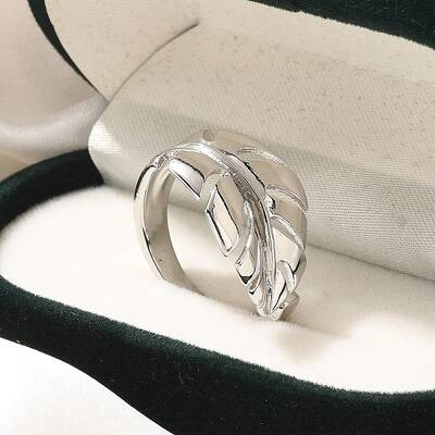 Rack Plating Brass Cuff Finger Rings for Women
