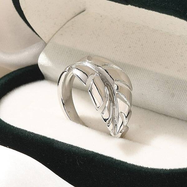 Rack Plating Brass Cuff Finger Rings for Women