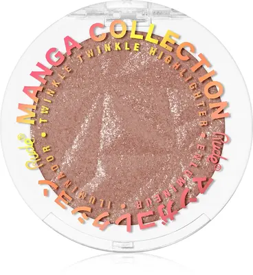 Rude Cosmetics Manga Collection Twinkle Twinkle Compact Powder Highlighter Color Sawa-Chan's Heart 4 g