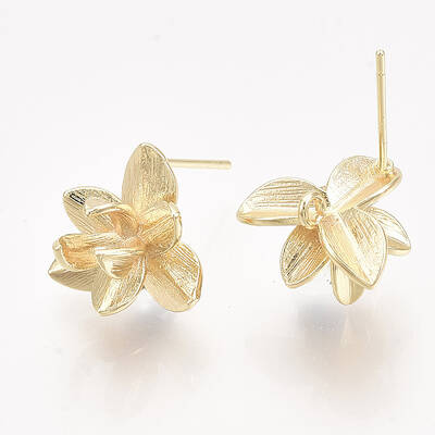Brass Stud Earring Findings