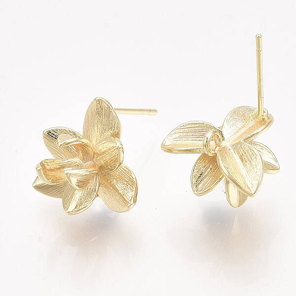 Brass Stud Earring Findings