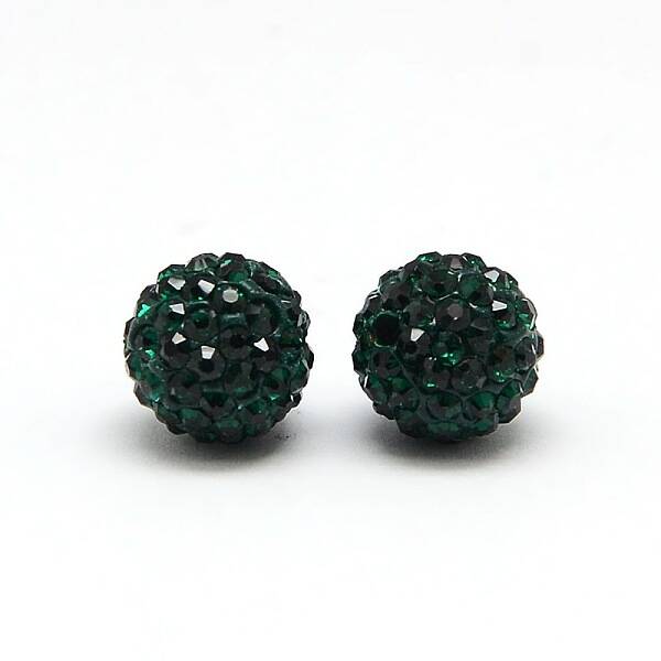 Polymer Clay Rhinestone Beads