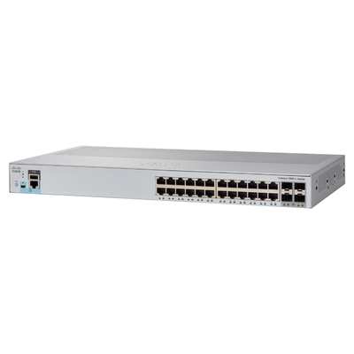 WS-C2960L-24TQ-LL Cisco WS-C2960L-24TQ 24-Port + 4-Port SFP+ L3 Switch
