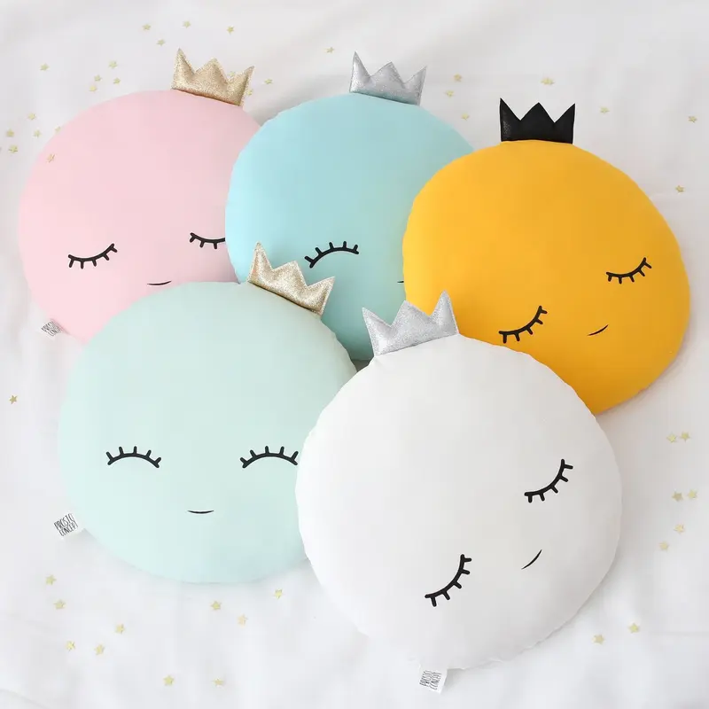 Full Moon Pillow (6 colors) with Crown