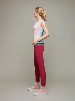 LAELIA | Scoop Neck Reversible Top | Colour: LOTUS-AQUA | Size: S