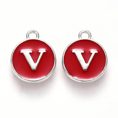 Platinum Plated Alloy Enamel Charms