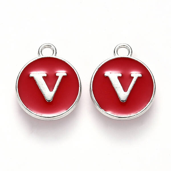 Platinum Plated Alloy Enamel Charms