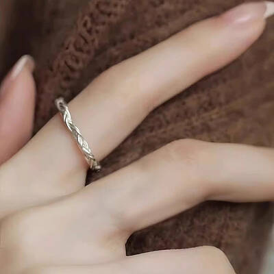 Twist 925 Sterling Silver Cuff Rings for Women