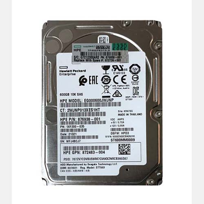 872736-001 HP 600GB 12Gb/s SAS 10000 2.5-inch Hard Drive