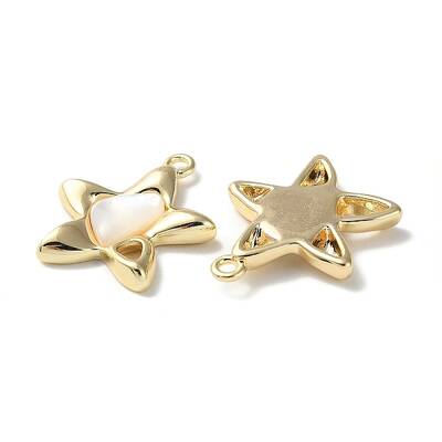 Natural White Shell Star Pendants