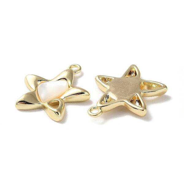 Natural White Shell Star Pendants