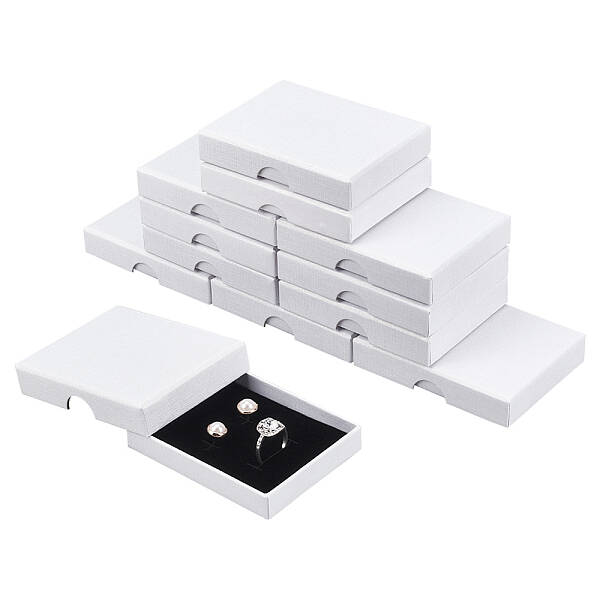 Rectangle Cardboard Paper Jewelry Set Boxes