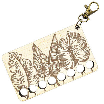 8-Position Wood Embroidery Thread Storage Trays