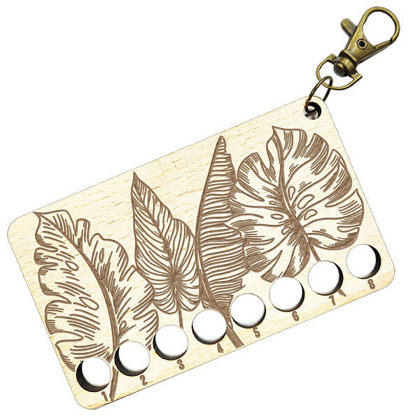 8-Position Wood Embroidery Thread Storage Trays