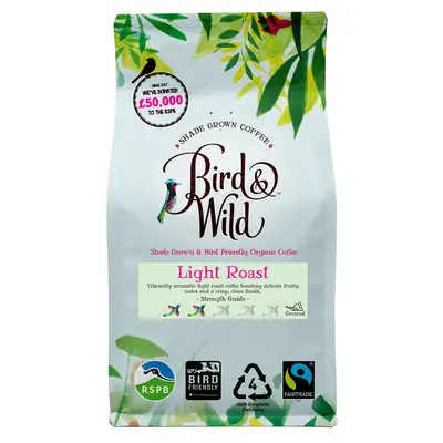 Light Roast Fairtrade Organic Beans & Ground - 200g, 1kg | Size: 6x 200g Case | Grind: Ground