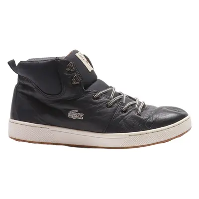 LACOSTE Chukka Boots Black Leather Mens UK 10
