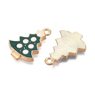 Christmas Theme Alloy Enamel Pendants