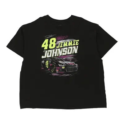 Jimmie Johnson Hendrick Nascar T-Shirt - 3XL Black Cotton