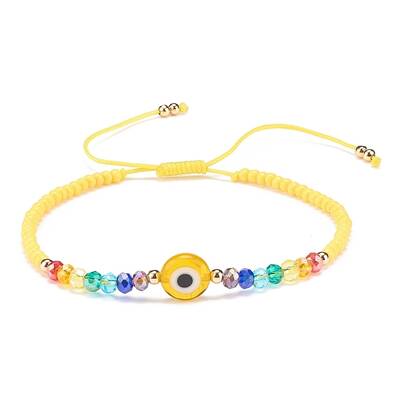 Lampwork Evil Eye & Glass Beaded Bracelet