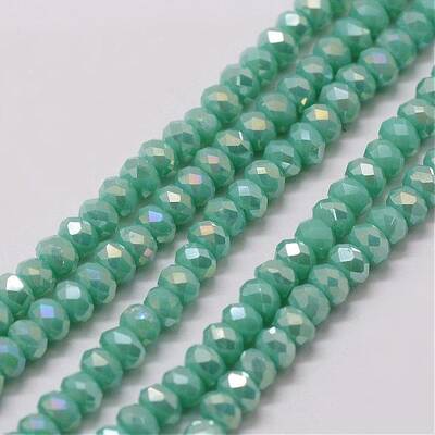 Electroplate Glass Bead Strands