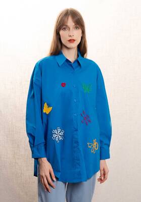 Shirt T01 Blue | Color: BLUE | Size: U