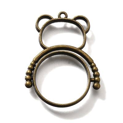 Alloy Open Back Bezel Pendants