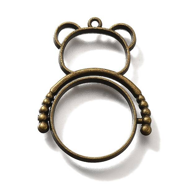 Alloy Open Back Bezel Pendants