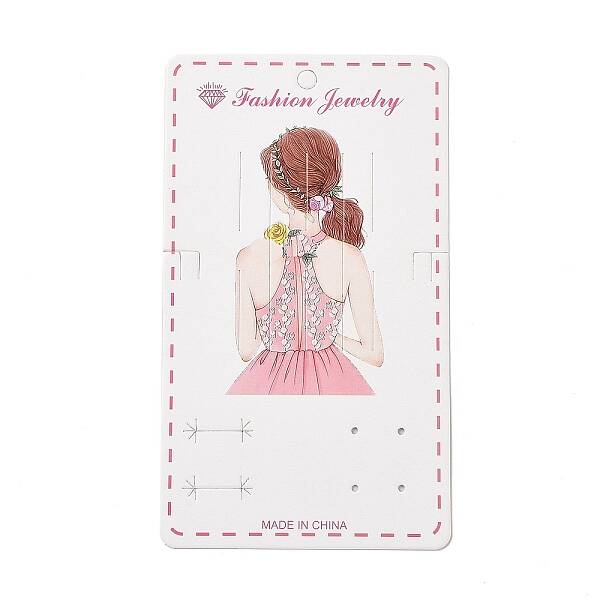 Rectangle Hair Clips Display Cards