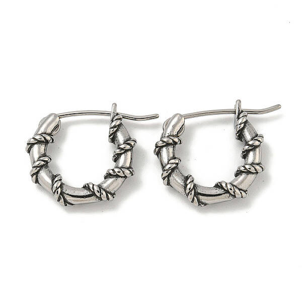 316 Surgical Stainless Steel Hoop Earrings for Women and Men