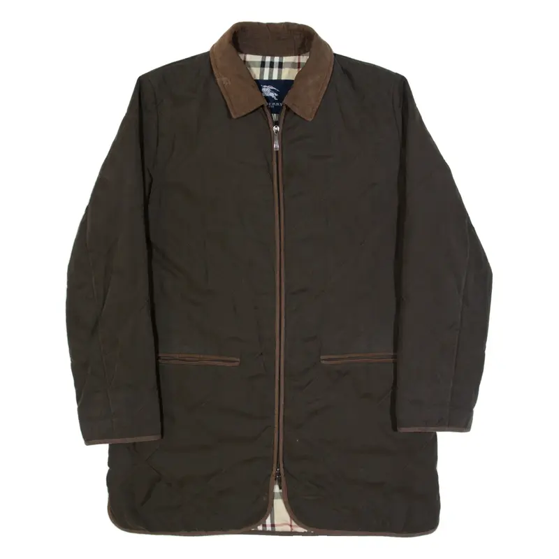 BURBERRY Womens Quilted Jacket Brown M